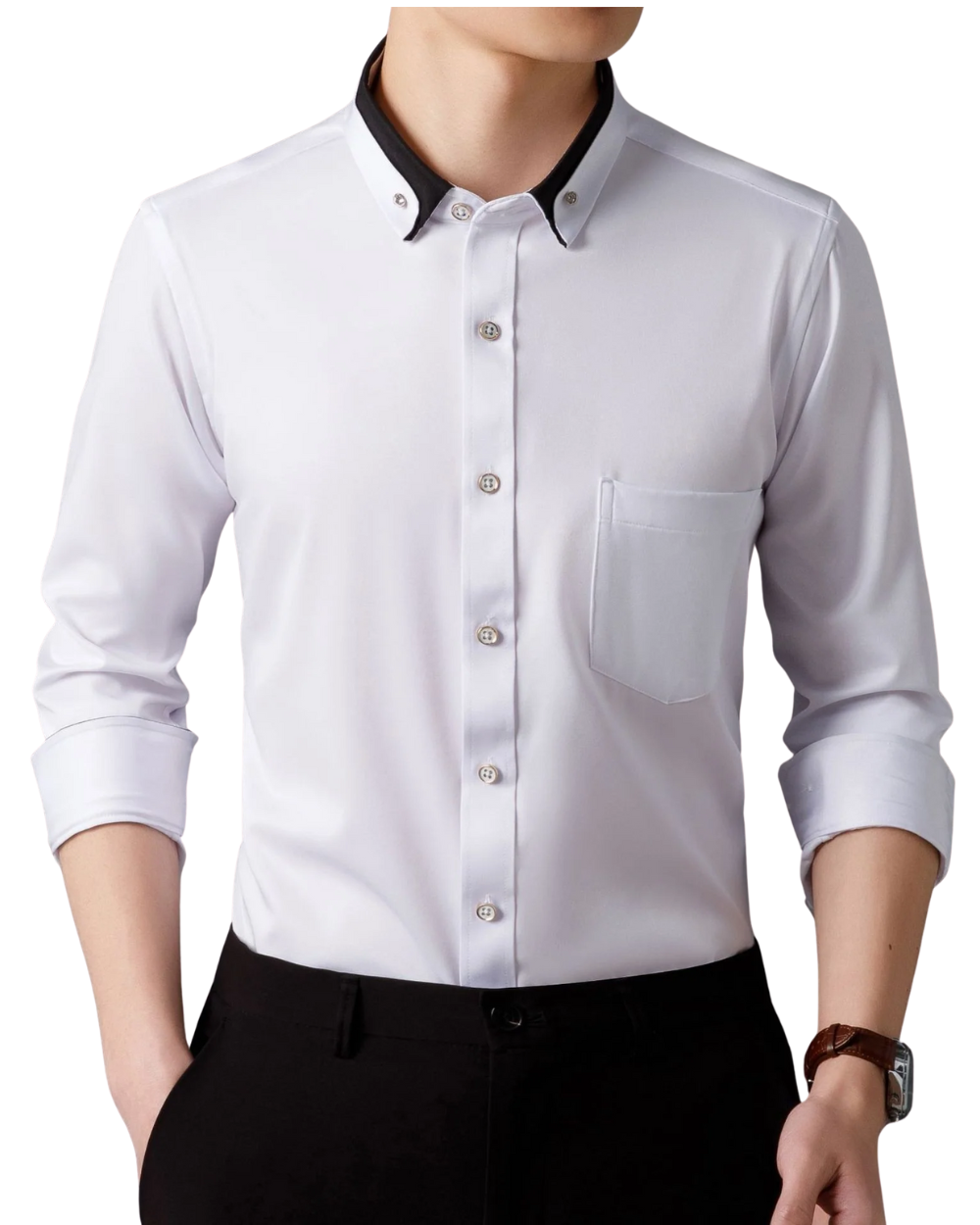 Mason Contrast Collar Shirt