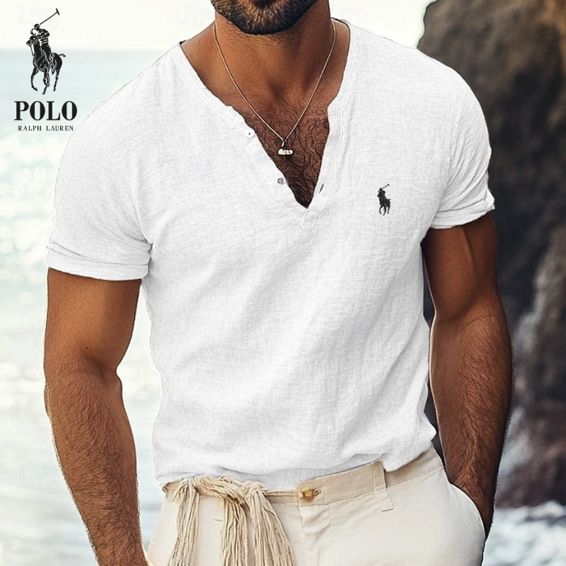 Ralph Lauren V-Neck Linen Shirt