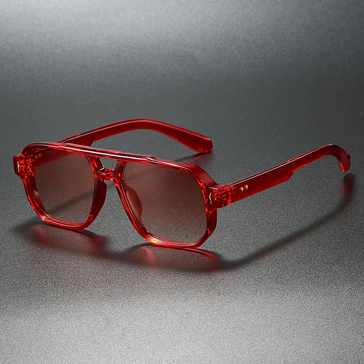 Aaron - Retro Square Sunglasses – Stylish men's fashion piece
